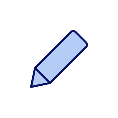 Kalem simgesi vektörü. Kalem işareti ve sembol. Simge vektörünü düzenle