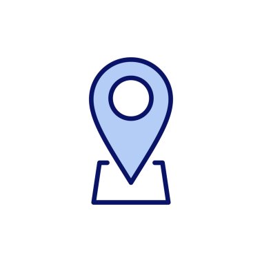 Pin simgesi vektörü. Yer işareti ve sembol. hedef simgesi. harita iğnesi