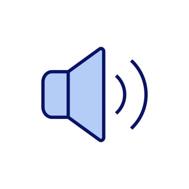 Sözcü simgesi vektörü. Ses düzeyi ve sembol. Hoparlör ikonu. ses sembolü