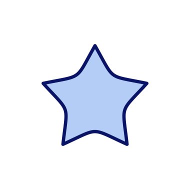 Yıldız simgesi vektörü. Reyting işareti ve sembol. favori yıldız simgesi