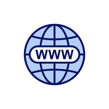 Web simgesi vektörü. Web tabelalarına ve sembollere git. Web tıklama simgesi. Genel arama simgesi