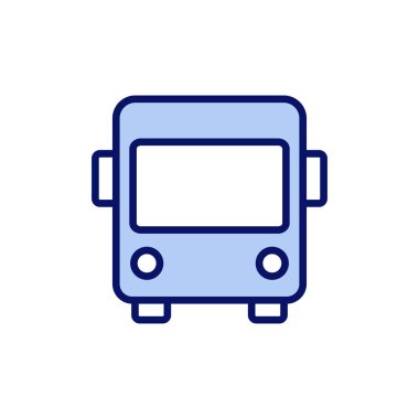 Otobüs simgesi vektörü. otobüs işareti ve sembol