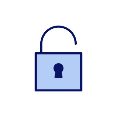 Simge vektörünü aç. İşaret ve sembolün kilidini aç. Kilitlenmemiş asma kilit simgesi