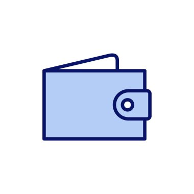 Cüzdan simgesi vektörü. cüzdan işareti ve sembol