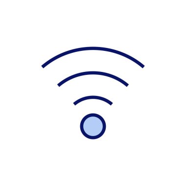 Wifi simge vektörü. İşaret işareti ve sembol. Kablosuz simge