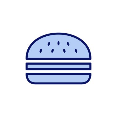 Burger ikon vektörü. Hamburger ve sembol. hamburger