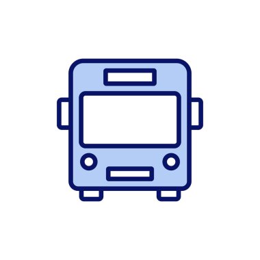 Otobüs simgesi vektörü. otobüs işareti ve sembol