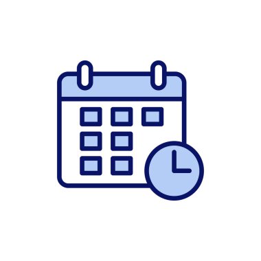 Takvim simgesi vektörü. Takvim işareti ve sembol. Simge simgesini ayarla