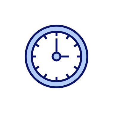 Saat simgesi vektörü. Zaman işareti ve sembol. saat simgesi