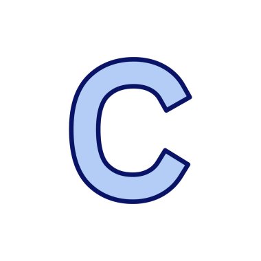 Telif hakkı simgesi vektörü. telif hakkı işareti ve sembol