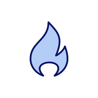 Simge vektörünü ateşle. ateş işareti ve sembol