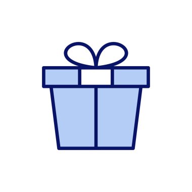 Hediye ikonu vektörü. Hediye işareti ve sembol. doğum günü hediyesi