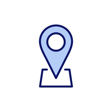 Pin simgesi vektörü. Yer işareti ve sembol. hedef simgesi. harita iğnesi