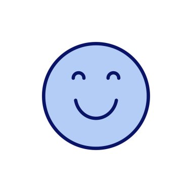 Gülümse ikon vektörü. Gülümseme simgesi. Geribildirim işareti ve sembol