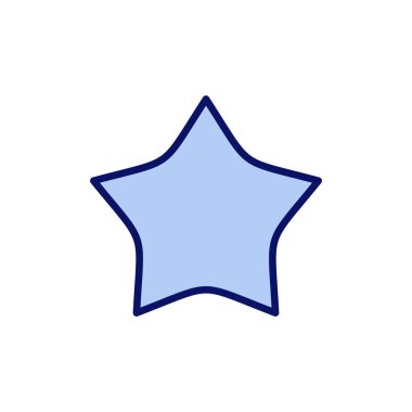 Yıldız simgesi vektörü. Reyting işareti ve sembol. favori yıldız simgesi