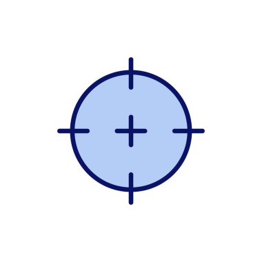 Hedef ikon vektörü. hedef simge vektörü. hedef pazarlama işareti ve sembol