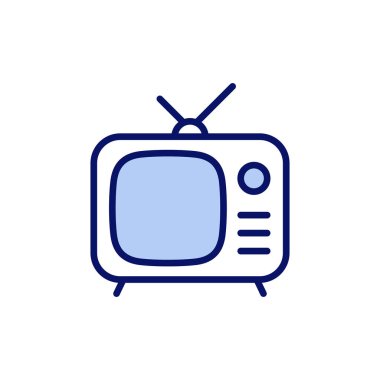 Televizyon ikonu vektörü. televizyon işareti ve sembol