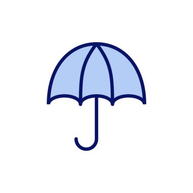 Şemsiye simgesi vektörü. şemsiye işareti ve sembol