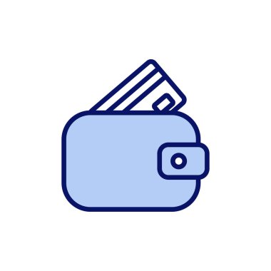 Cüzdan simgesi vektörü. cüzdan işareti ve sembol