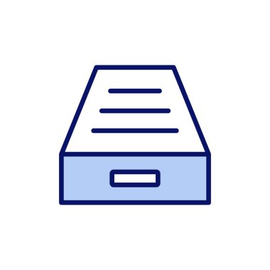 Dizin simgesi vektörünü arşivle. Belge vektör simgesi. Depolama simgesini arşivle.