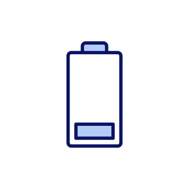 Batarya ikon vektörü. Şarj işareti. pil şarj seviyesi