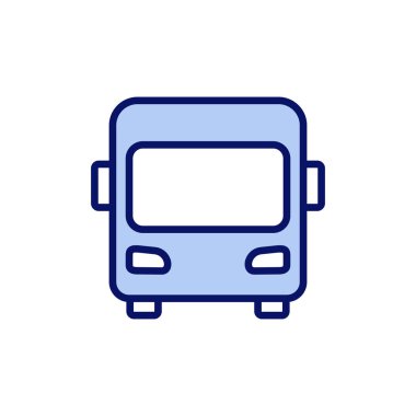 Otobüs simgesi vektörü. otobüs işareti ve sembol