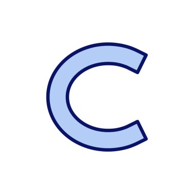 Telif hakkı simgesi vektörü. telif hakkı işareti ve sembol