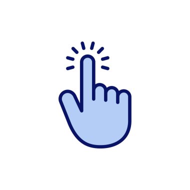 El imleç simgesi vektörü. İmleç işareti ve sembol. el imleç simgesi clik