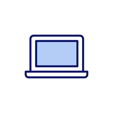 Dizüstü bilgisayar simgesi vektörü. bilgisayar işareti ve sembol