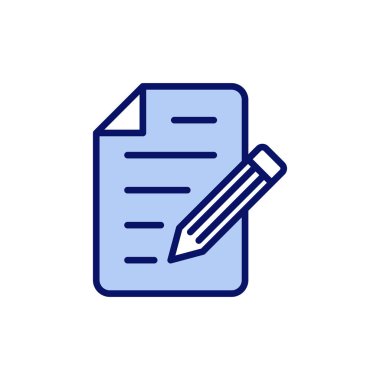 Not simgesi vektörü. not defteri işareti ve sembol