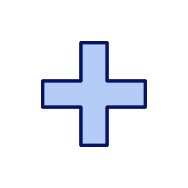 Artı simge vektörü. Artı işareti ve sembol ekle