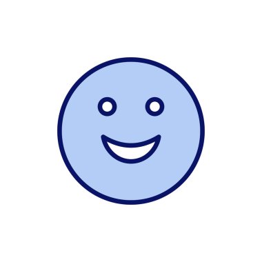 Gülümse ikon vektörü. Gülümseme simgesi. Geribildirim işareti ve sembol