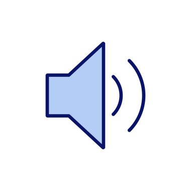 Sözcü simgesi vektörü. Ses düzeyi ve sembol. Hoparlör ikonu. ses sembolü