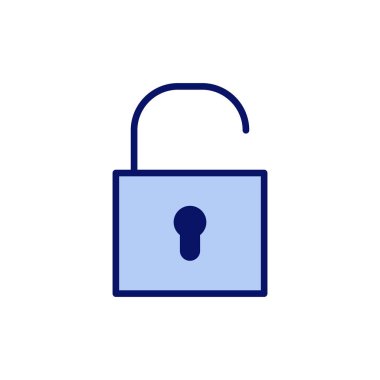 Simge vektörünü aç. İşaret ve sembolün kilidini aç. Kilitlenmemiş asma kilit simgesi