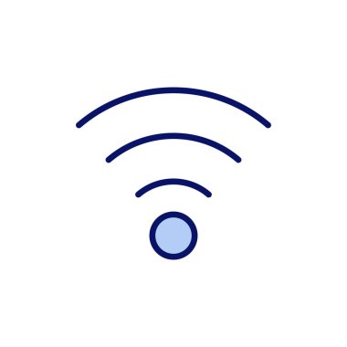 Wifi simge vektörü. İşaret işareti ve sembol. Kablosuz simge