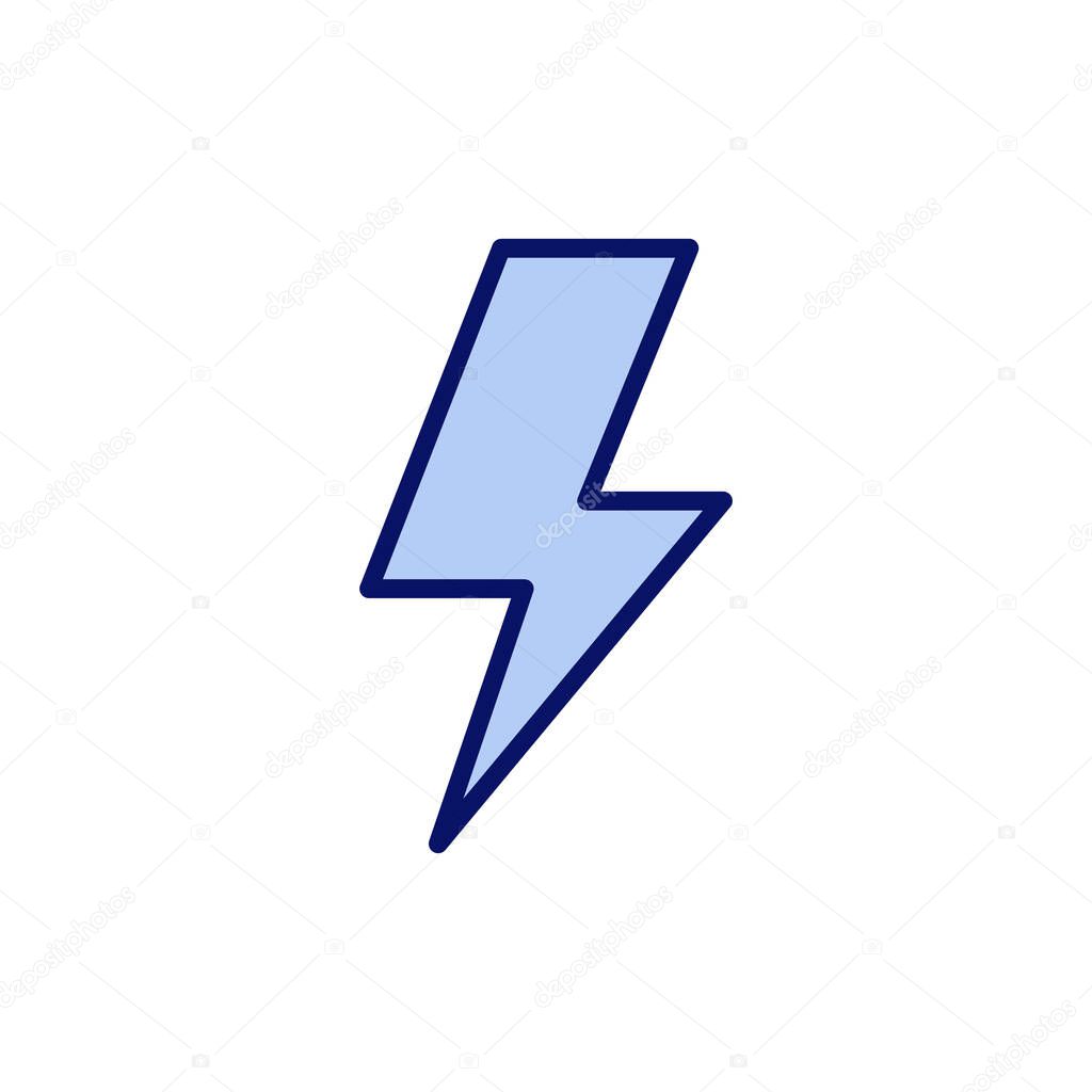 Lightning icon vector. electric sign and symbol. power icon. energy sign
