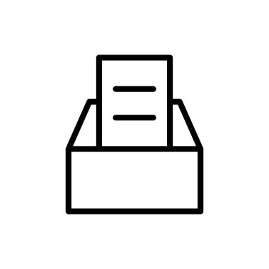 Uygulamalar ve web siteleri için dizin simgesi arşivle. Belge vektör simgesi. Depolama simgesini arşivle.