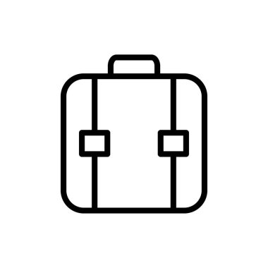 Uygulamalar ve web siteleri için evrak çantası simgesi. Bavul işareti ve sembol. bagaj sembolü.