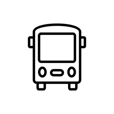 Uygulamalar ve web siteleri için otobüs simgesi. otobüs işareti ve sembol