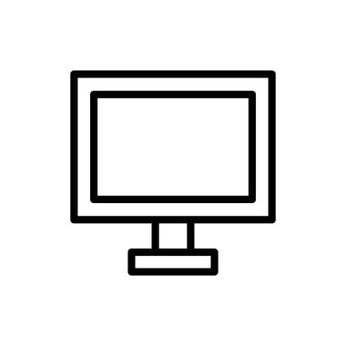 Uygulamalar ve web siteleri için bilgisayar simgesi. bilgisayar izleme işareti ve simgesi