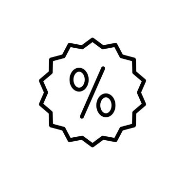 Uygulamalar ve web siteleri için indirim simgesi. İndirim etiketi ve sembolü