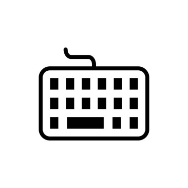 Uygulamalar ve web siteleri için klavye simgesi. Klavye işareti ve simgesi