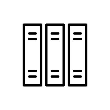 Uygulamalar ve web siteleri için kütüphane simgesi. eğitim işareti ve sembol