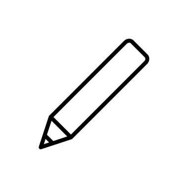 Uygulamalar ve web siteleri için kalem simgesi. Kalem işareti ve sembol. Simge vektörünü düzenle