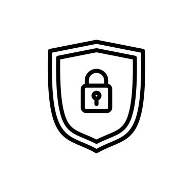 Uygulamalar ve web siteleri için güvenlik simgesi. Koruma ikonu. Özel hayat. vpn