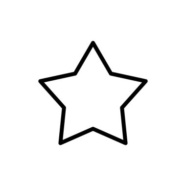 Uygulamalar ve web siteleri için yıldız simgesi. Reyting işareti ve sembol. favori yıldız simgesi