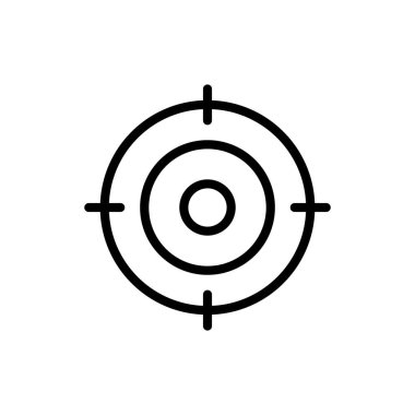 Uygulamalar ve web siteleri için hedef simgesi. hedef simge vektörü. hedef pazarlama işareti ve sembol