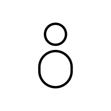 Uygulamalar ve web siteleri için kullanıcı simgesi. İmza ve sembol. insanlar simgesi. 