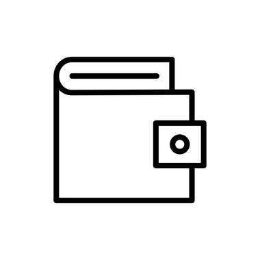 Uygulamalar ve web siteleri için cüzdan simgesi. cüzdan işareti ve sembol