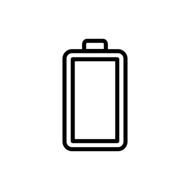 Uygulamalar ve web siteleri için pil simgesi. Şarj işareti. pil şarj seviyesi